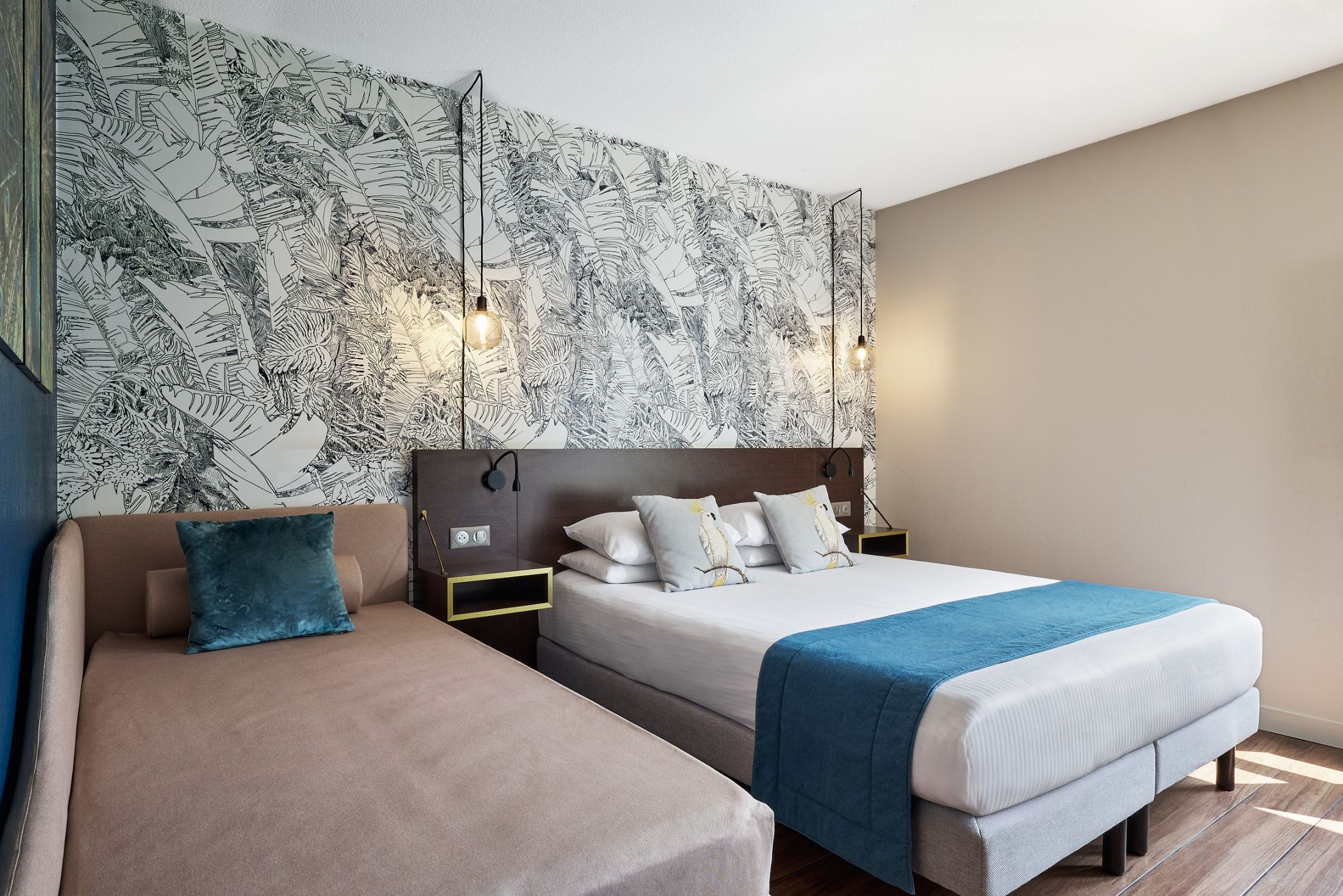 Chambre Triple Hôtel Birdy Nice