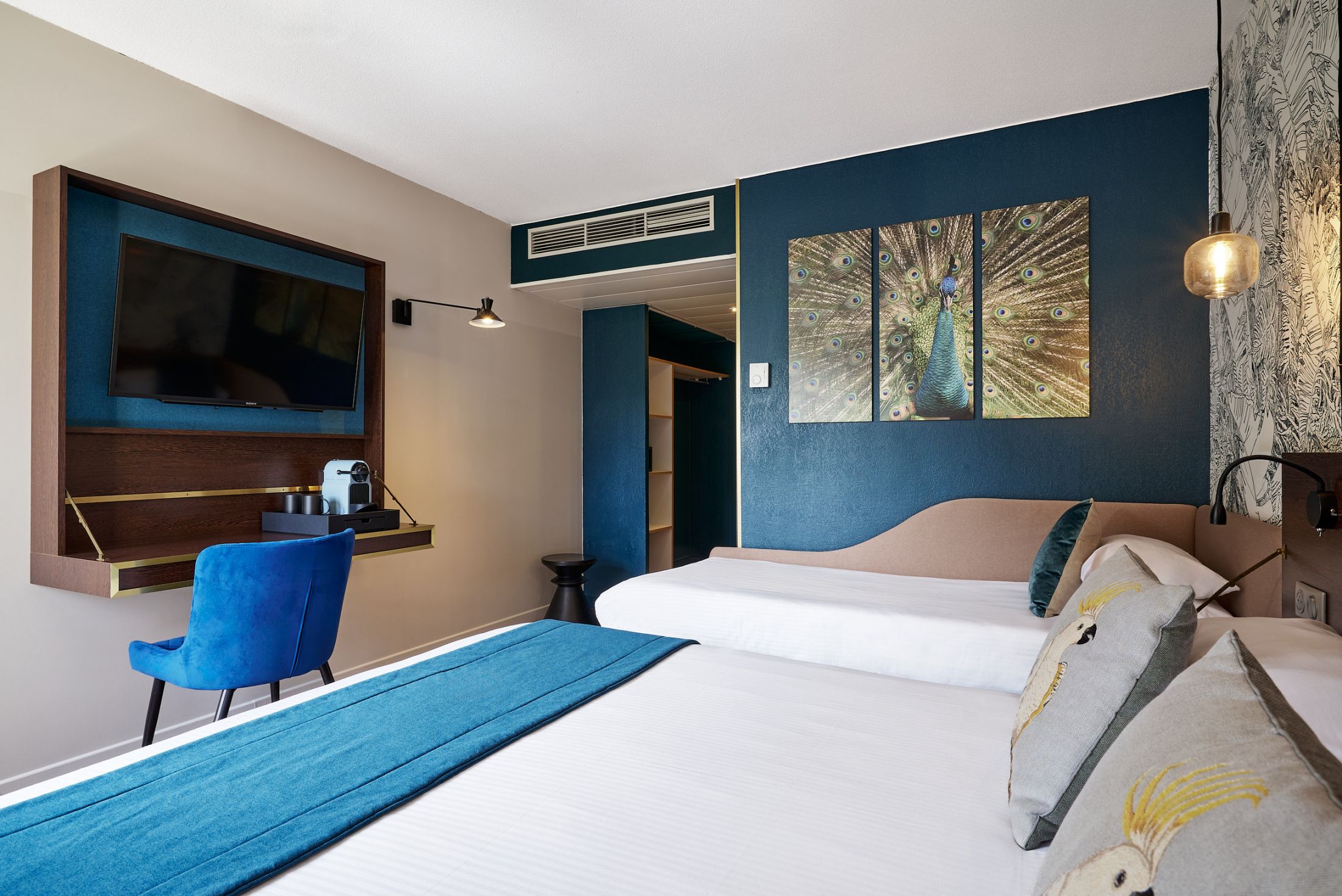 Chambre Triple Hôtel Birdy Nice